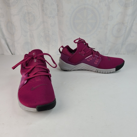Nike Free Metcon 2 Raspberry Burgundy running training shoes women's size 9 - Picture 6 of 16